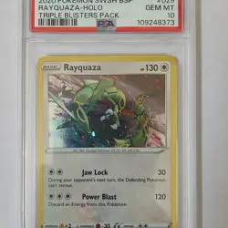 2020 Pokemon TCG Rayquaza SWSH029 Sword & Shield Promo Holo PSA 10 - Image 1