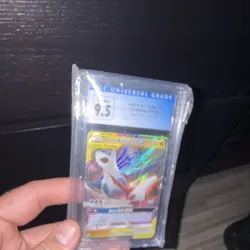 CGC 9.5 Pokemon Co. Latias & Latios GX 113/181 SM Team Up Ultra Rare Holo - Image 2