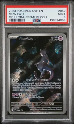 2023 POKEMON SVP EN-SV BLACK STAR PROMO #052 MEWTWO PSA 9 - Image 1