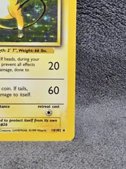 Pokemon Raichu 14/102 Base Set Holo Rare English 80HP WOTC 1999-2000 - Image 4