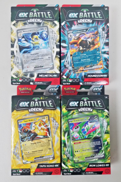 Lot Of 4 Pokemon EX Battle Decks Melmetal/Houndoom/Tapu Koko/Iron Leaves NEW - Image 1