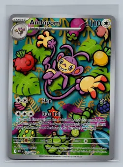 Ambipom 107/094 Illustration Rare Phantasmal Flames Pokemon Near Mint - Image 1