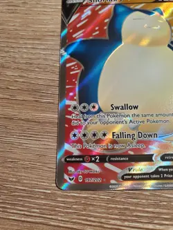 Pokemon Snorlax V Full Art Ultra Rare Holo 197/202 Sword & Shield - Image 5