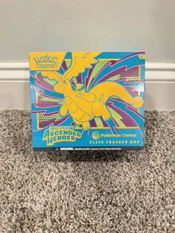 Display! Pokemon Center Ascended Hero's ETB Empty Opened - Image 1