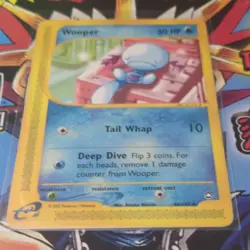 Nintendo Pokemon TCG Wooper 66/147 Aquapolis Uncommon Regular 50 HP 2002 - Image 2