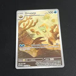 Pokemon TCG - S&V 151 - 180/165 Omanyte - Illustration Rare - Image 1