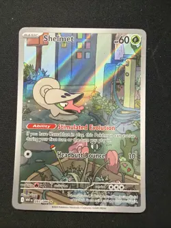 Pokemon TCG SV: White Flare Shelmet 093/086 Full Art Holo Rare EN 2025 - Image 1