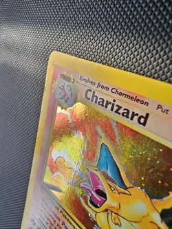 Charizard Base Set 2 Holo Rare 4/130 Pokemon WOTC Vintage - Image 2