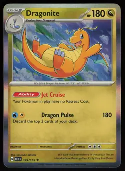 DRAGONITE 149/165 RARE 151 POKEMON HOLO NM/M - Image 1