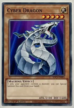 Cyber Dragon SDCS-EN003 (NM) Common 1st Edition Yu-Gi-Oh! TCG Structure Deck - Image 1