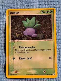 Pokemon Trading card Oddish # 68/101 Hidden Legends common NM 2004 - Image 1