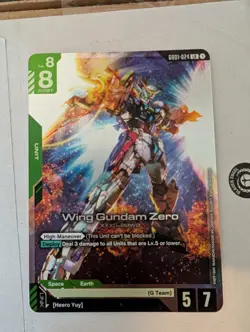 Gundam Card Game Wing Gundam Zero GD01-024 LR - Image 1