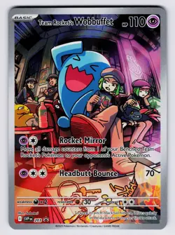 Team Rocket's Wobbuffet [203] SV: Black Star Promo [Pokemon Card English] - Image 1