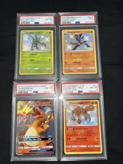 Pokemon Lot Of 4 Hidden Fates PSA Graded Cards - Image 1