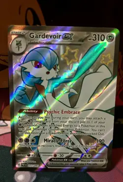 Gardevoir ex 217/091 - Full Art Shiny Ultra Rare Paldean Fates Pokemon Card NM - Image 1