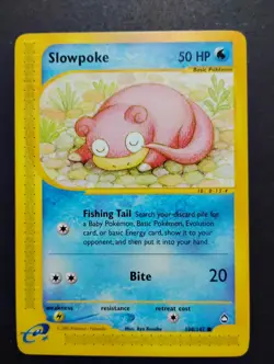 Slowpoke 108/147 Aquapolis Non-Holo NM Vintage Pokemon Card 2002 - Image 1