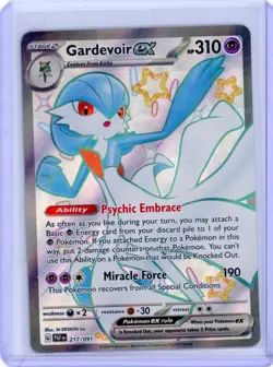 Pokemon Card TCG - Gardevoir ex 217/091 Shiny Ultra Rare Paldean Fates Near Mint - Image 1