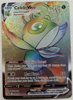 Pokemon Celebi VMAX (Secret) 199/198 Swsh06: Sword & Shield -Chilling Reign Holo - Image 1