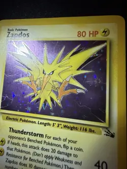 Pokemon Zapdos 15/62 Fossil Holo HP - Image 3