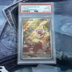 PSA 10 Stufful 154 Pokemon Single, Mega Evolution Gem Mint - Image 1