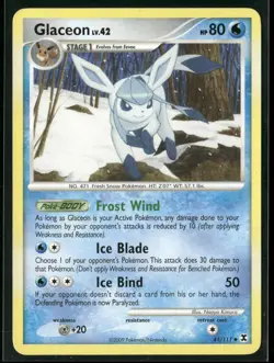 Glaceon 41/111 Uncommon Rising Rivals Pokemon Lightly Played - Image 1