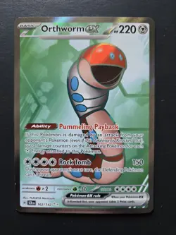 Orthworm EX 162/142 Stellar Crown Ultra Rare Pokemon TCG - Image 1