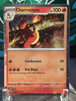 Pokemon Charmeleon SV:151 #005/165 Promo Cosmos Holo Near Mint - Image 1