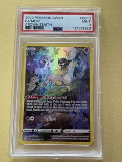 2023 POKEMON SWSH #GG10 Full Art Mew CROWN ZENITH PSA 9 GG10/GG702023 POKEMON SW - Image 1