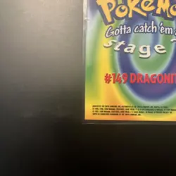 Topps 1999 Pokemon Topps Series 1 Dragonite #149 E12/12 Holo Blue Label - Image 3