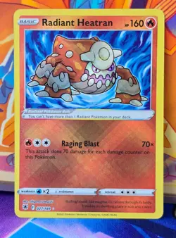 Pokemon Radiant Heatran Holo Rare 027/189 Astral Radiance Pokemon TCG - Image 1