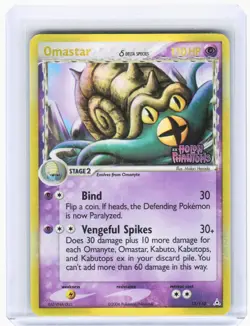 2006 Pokemon—Omastar (Delta Species) #13/110 Holon Phantoms—Holo Rare RH (LP) - Image 1