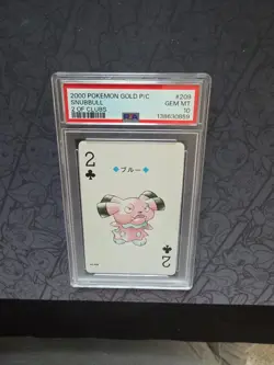 GEM MINT Pokemon: Snubbull 2 Of Clubs #209 Gold P/C 2000 RARE - PSA 10 - E121 - Image 4
