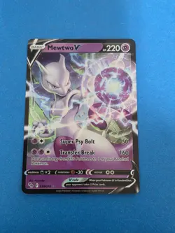 Mewtwo V 030/078 Pokemon GO Full Art Holo - Pokemon TCG - Image 1