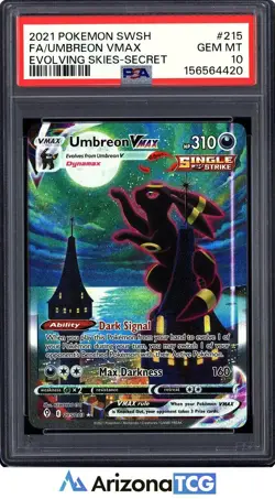 Pokemon 2021 Umbreon VMAX 215/203 Alt Art Evolving Skies GEM MINT PSA 10 - Image 1