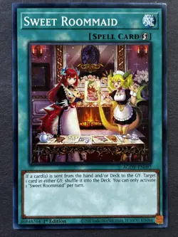 Yu-Gi-Oh! TCG Sweet Roommaid Age of Overlord AGOV-EN097 1st Edition Common - Image 1