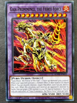 Yu-Gi-Oh! TCG Gaia Prominence, the Fierce Force Age of Overlord AGOV-EN033... - Image 1