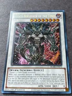 Yu-Gi-Oh! TCG Draco Berserker of the Tenyi 2020 Tin of Lost Memories MP20-EN166 - Image 2