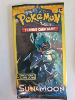 POKEMON SUN & MOON MINI BOOSTER 3-CARD PACK NEW FACTORY SEALED DECIDUEYE ART - Image 1