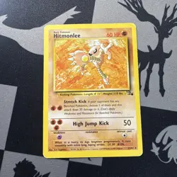 Hitmonlee (22) Rare Fossil FO Fighting Unlimited 22/62 vintage cards Pokemon - Image 1