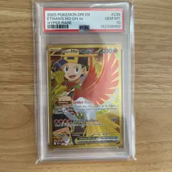 Pokemon TCG Ethans Ho-Oh EX Full Art Holo Card 239/182 PSA 10 - Image 1