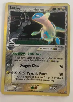 Latios 6 EX Delta Species Pokemon Card 7/113 Rare Holo - Image 2