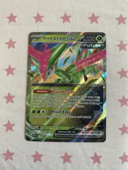 Iron Leaves EX 128 Scarlet & Violet Promo Holo Pokemon TCG Card - Image 1
