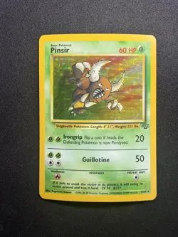 Pinsir Jungle Holo Rare 9/64 Pokemon Card WOTC Vintage - Image 1