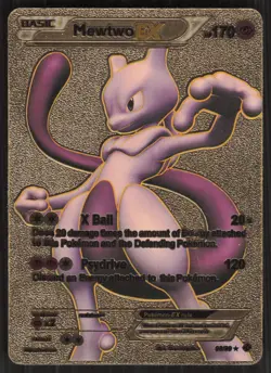 2012 Mewtwo EX X BALL Psydrive Gold Foil Card #98/99 - Image 1