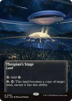 Thespian's Stage (0089) (Borderless) -Foil Near Mint MTG Stellar Sights - Image 1