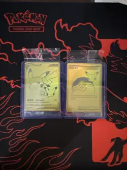 Pokemon Card Golden Pikachu V & Poke Ball 25th Anniversary PROMO English SWSH145 - Image 1