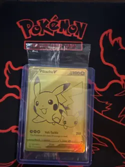 Pokemon Card Golden Pikachu V & Poke Ball 25th Anniversary PROMO English SWSH145 - Image 3