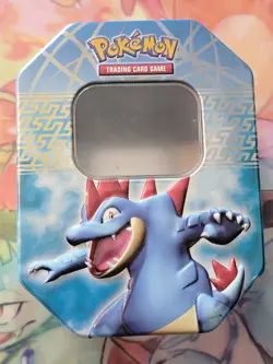 Pokemon Trading Card Game 2010 HeartGold & SoulSilver Feraligatr Tin EMPTY - Image 1