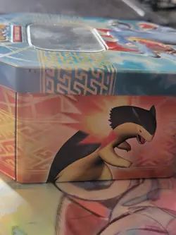 Pokemon Trading Card Game 2010 HeartGold & SoulSilver Feraligatr Tin EMPTY - Image 3