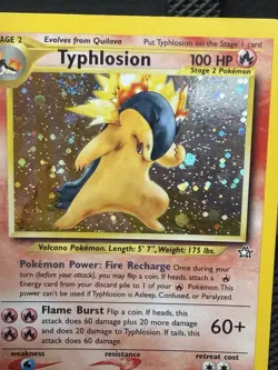Pokemon Typhlosion 17/111 Neo Genesis Holo Rare Unlimited English Card - Image 4